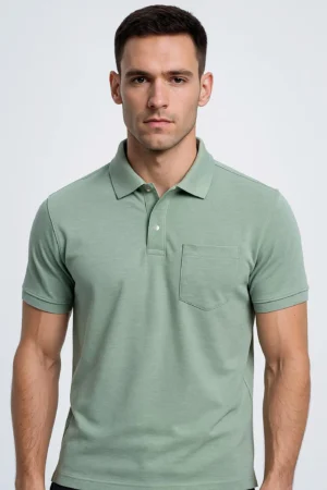 Pocketed Polo T-Shirt - Image 4