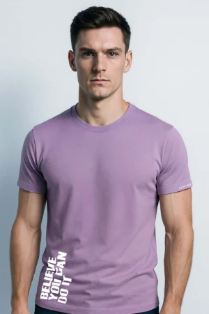 Printed Round Neck T-Shirt - Image 3