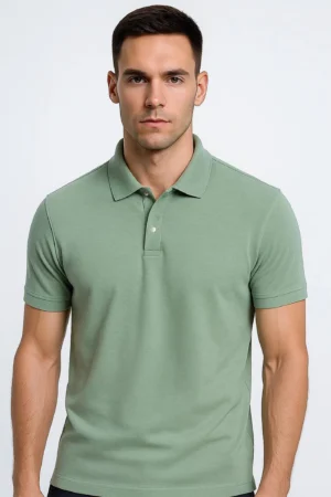 Plain Polo T-Shirt - Image 3
