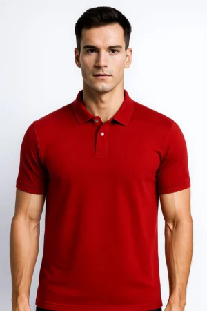 Plain Polo T-Shirt - Image 5