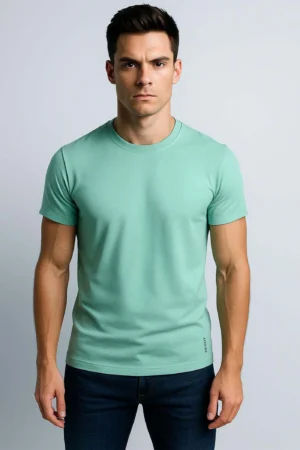 Plain Round Neck T-Shirt - Image 7