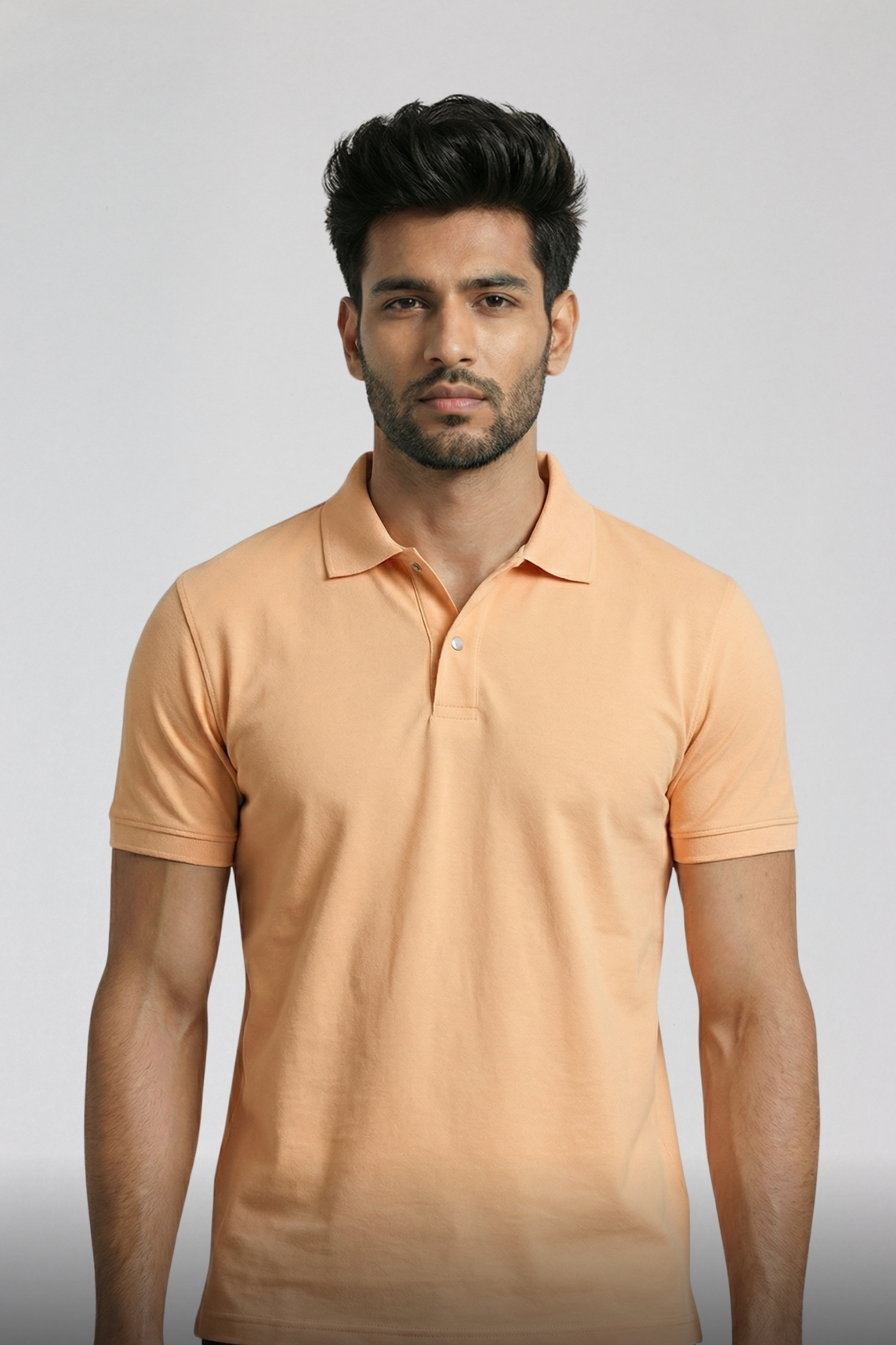 Plain Polo T-Shirt (Matte orange)